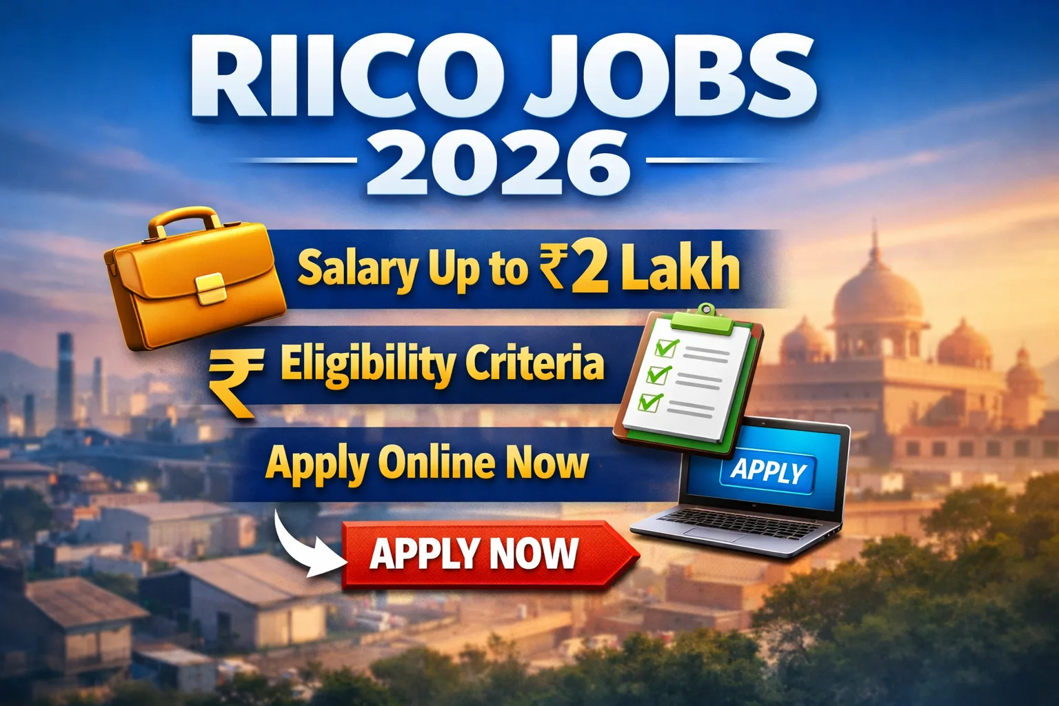 RIICO Recruitment 2026: Salary, Eligibility & Apply Online Details Inside
