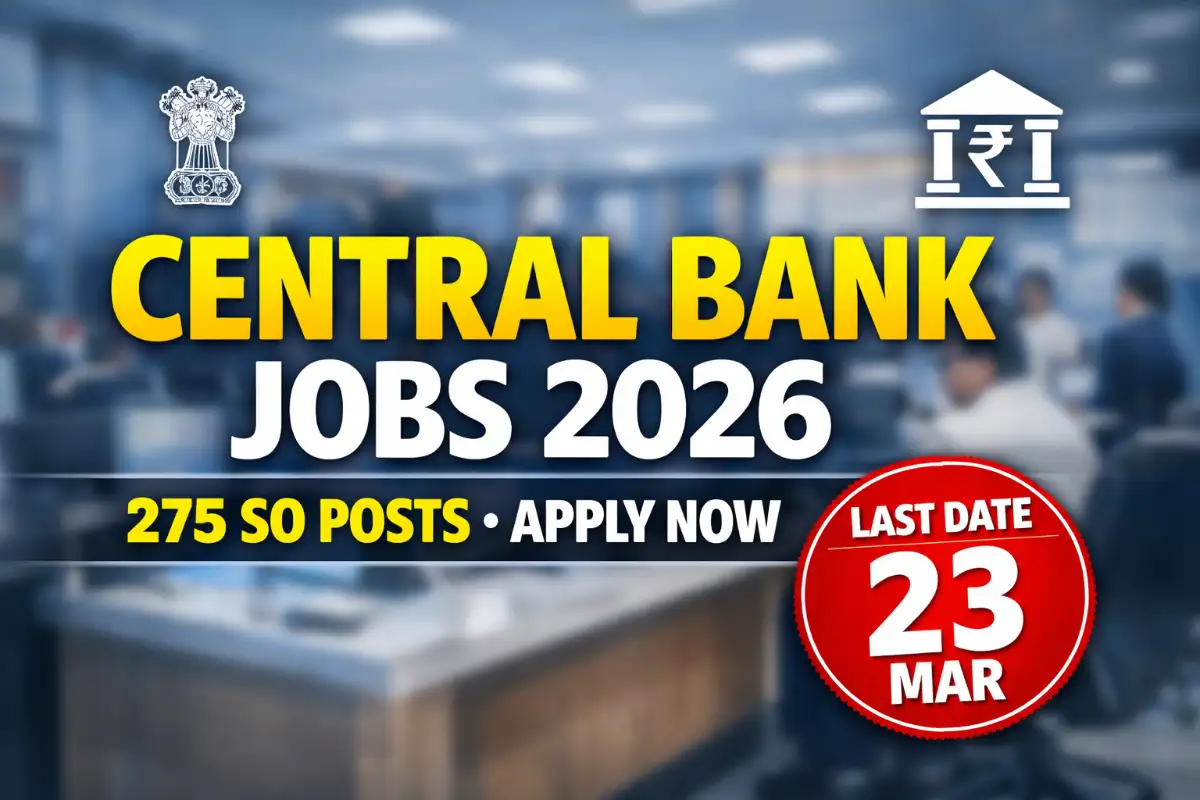 Central Bank of India Recruitment 2026: Salary, Eligibility & Apply Online Details Inside