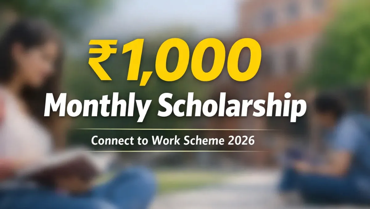 Connect to Work Scholarship 2026: Eligibility, Monthly Amount, Application Process and Benefits Explained